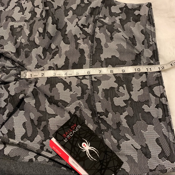 Spyder Active Grey Camo Fleece Lined Leggings NWT Sz Large - Picture 6 of 10